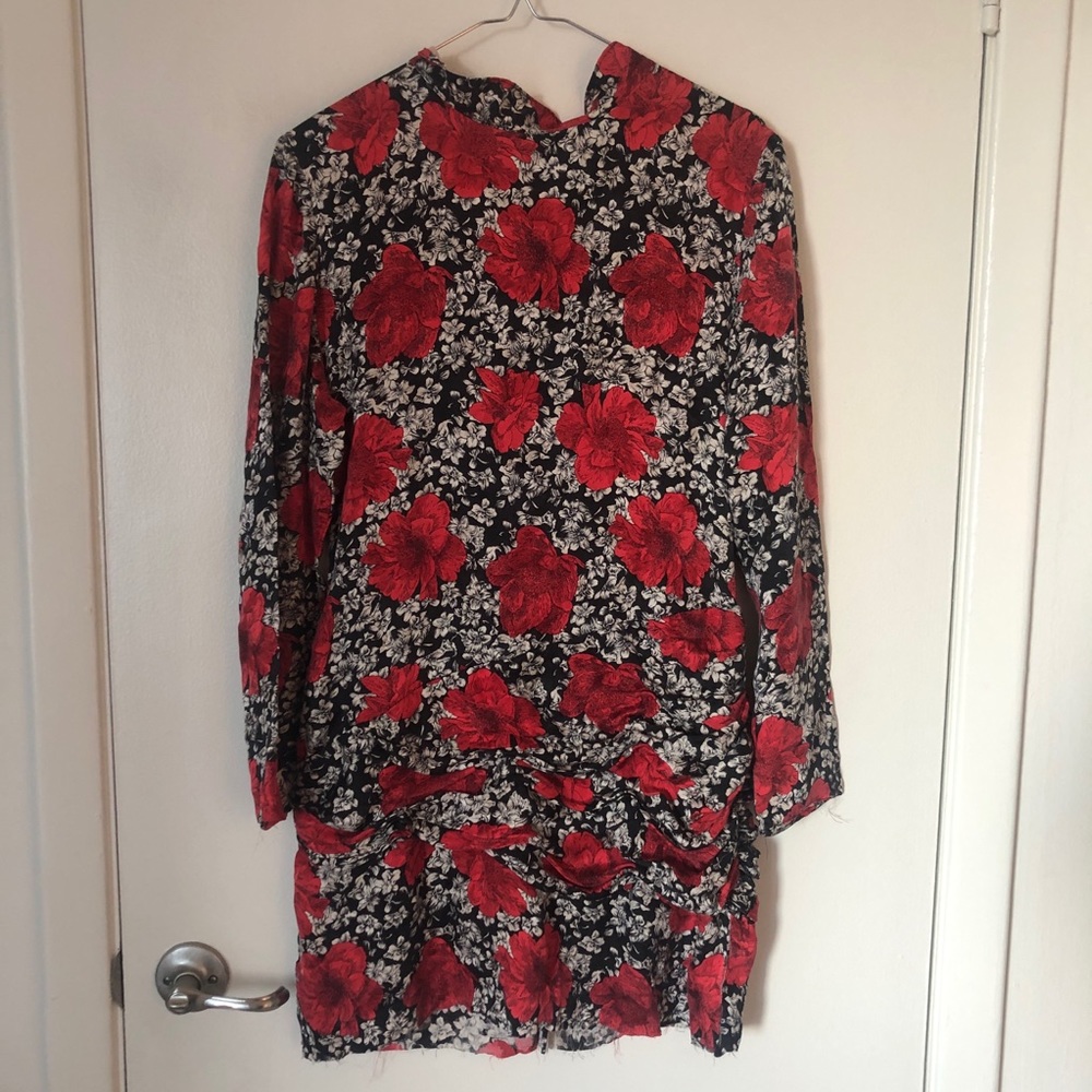 Long Sleeve 100% Silk Dress